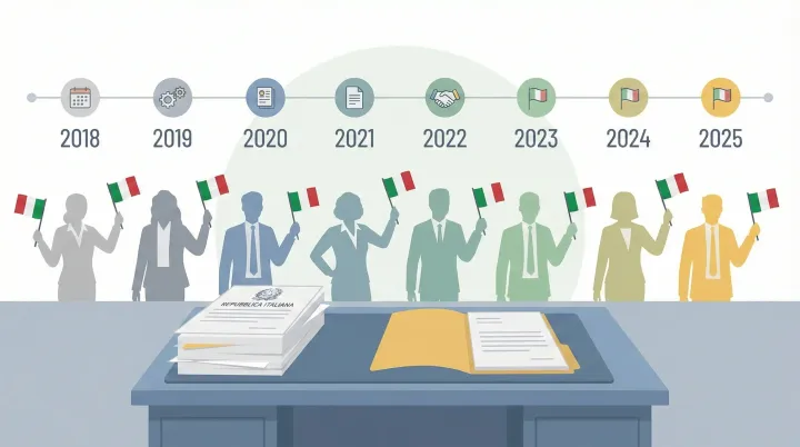Cittadinanza italiana: statistiche e tempi 2018–2025